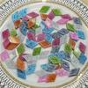 Around 107pcs Soft Acrylic Mosaic Tiles Lozenge Mix Colorful Tiles DIY Mosaic Making for Craft Arts Accessories 97