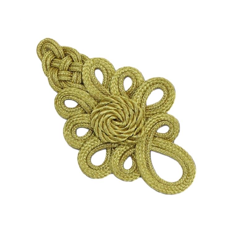Gold Silk Fasteners Buckle Buttons DIY Clothing Decorations Garment Supplies