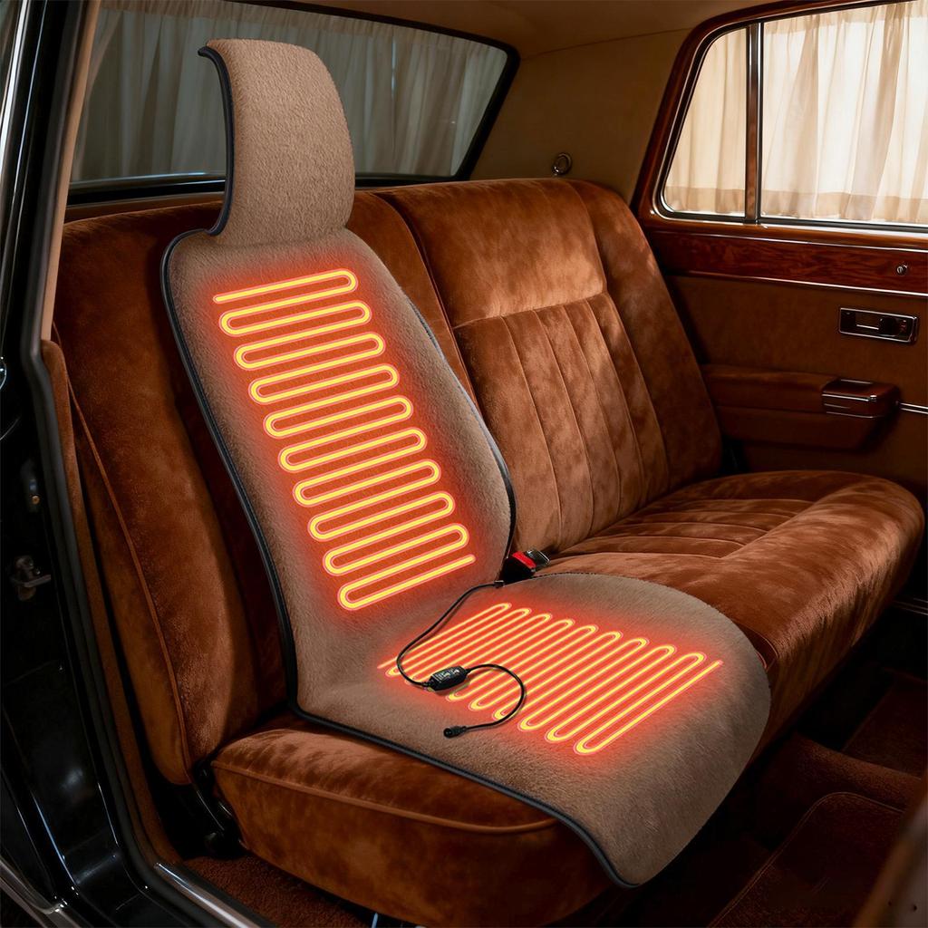 Car Seat Warmer 3 Temperature Control Warming Device Winter Seat Cover For Car For Suv Rv Vehicle Auto Sedan