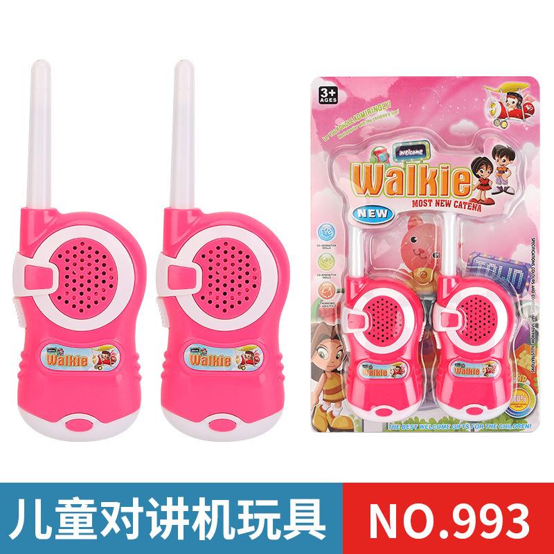 2 Pcs Mini Talkie Walkie kinder Radio Drahtlose Telefon Walkie Talkie Spielzeug Kunststoff Inter-telefon Telefon Pvc Multi-funktionale