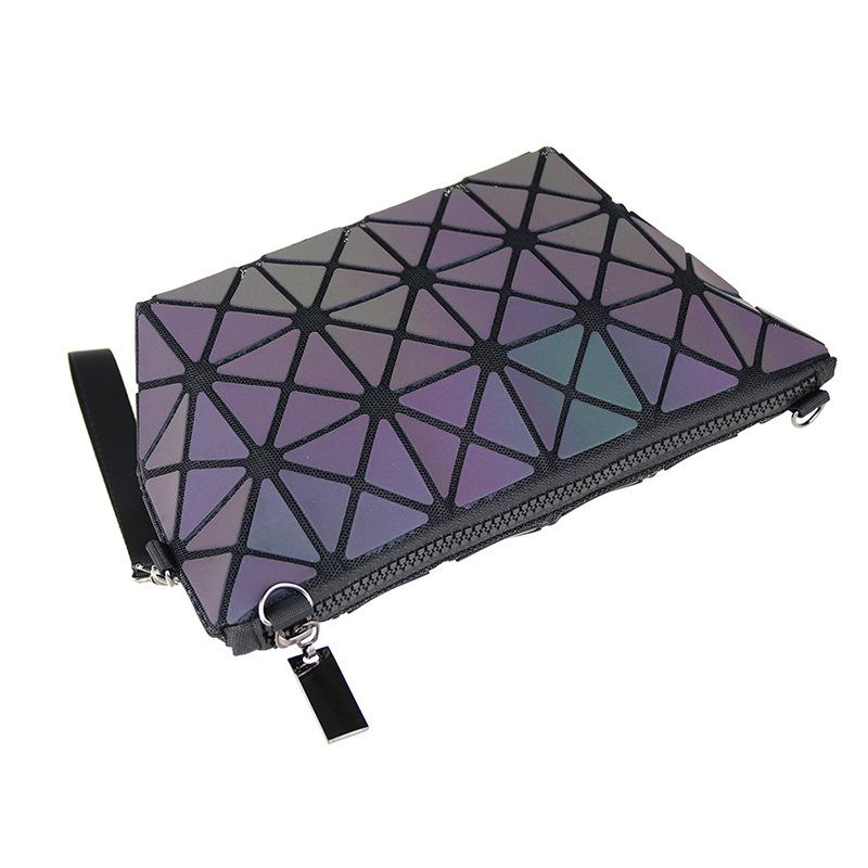 Sac Géométrique Diamant Sac Bandoulière Mini Géométrique pour Femme Sac Cosmétique Coloré Sac à Main Pliable Créatif pour Femme