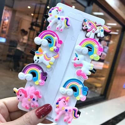 10-piece Cartoon Animal Hair Clip with Colorful Duck Beak Clip with Instagram Girl Clip