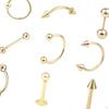9 Pieces Belly Button Rings Dangle, Dangle with Long Bar Navel Piercing Body