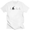 T-shirt con stampa pattern battito cardiaco Manica corta streetwear estivo divertente girocollo per uomo e donna