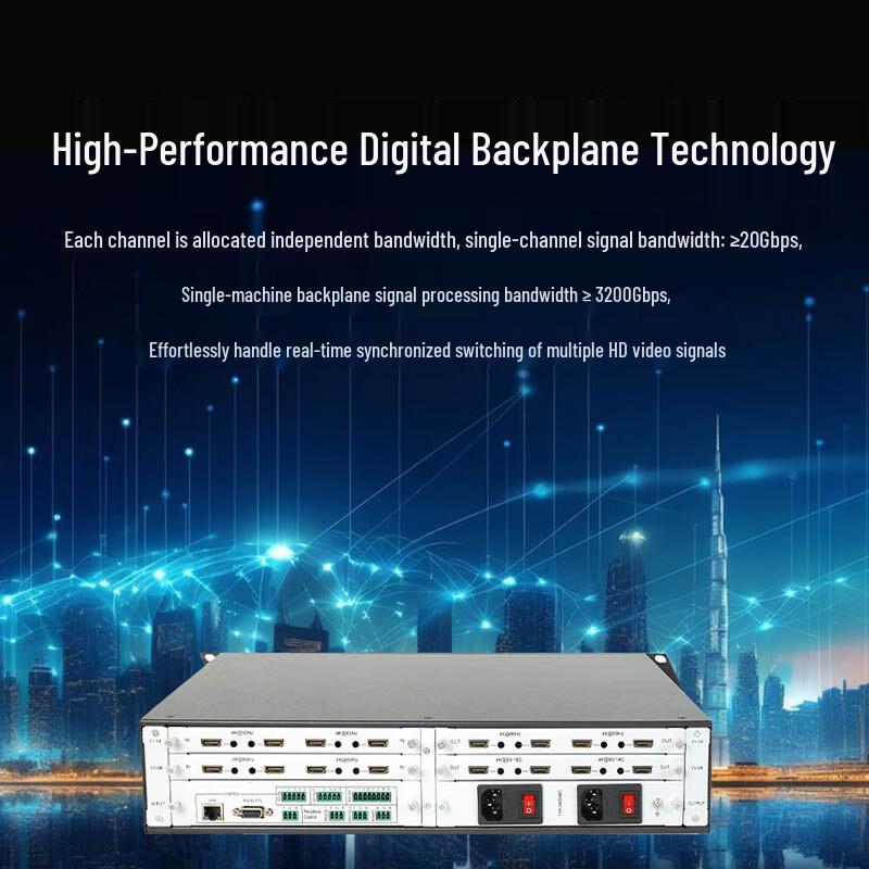 Yukong YK-CVM-E88 4K 8x8 Hybrid Card-Insert Video Matrix Switcher (CN Version)