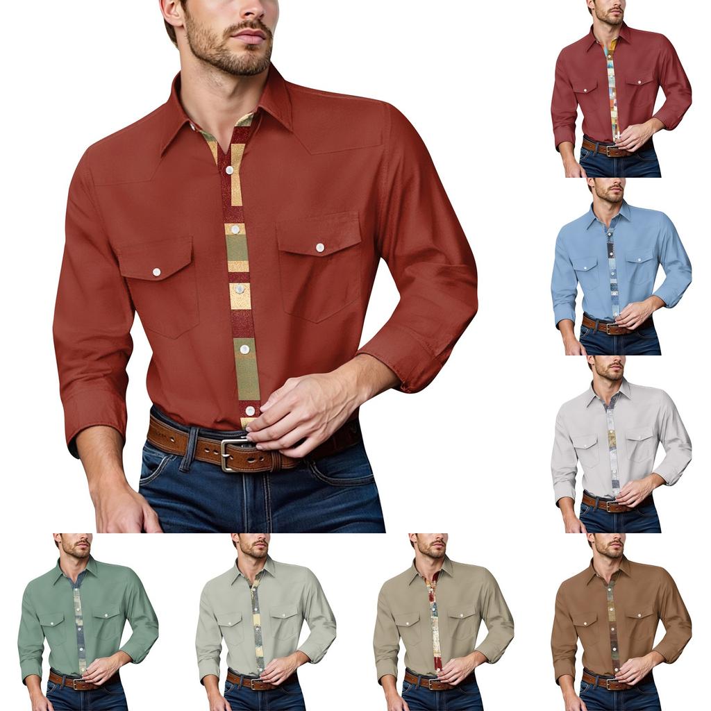 Men'S Fashionable Lapel And Shoulder Length Short Sleeved Casual Top