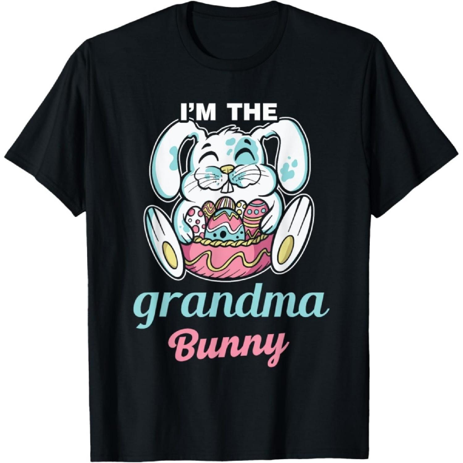 I m The Grandma Bunny Rabbit Happy Rabbits Easter T-Shirt S