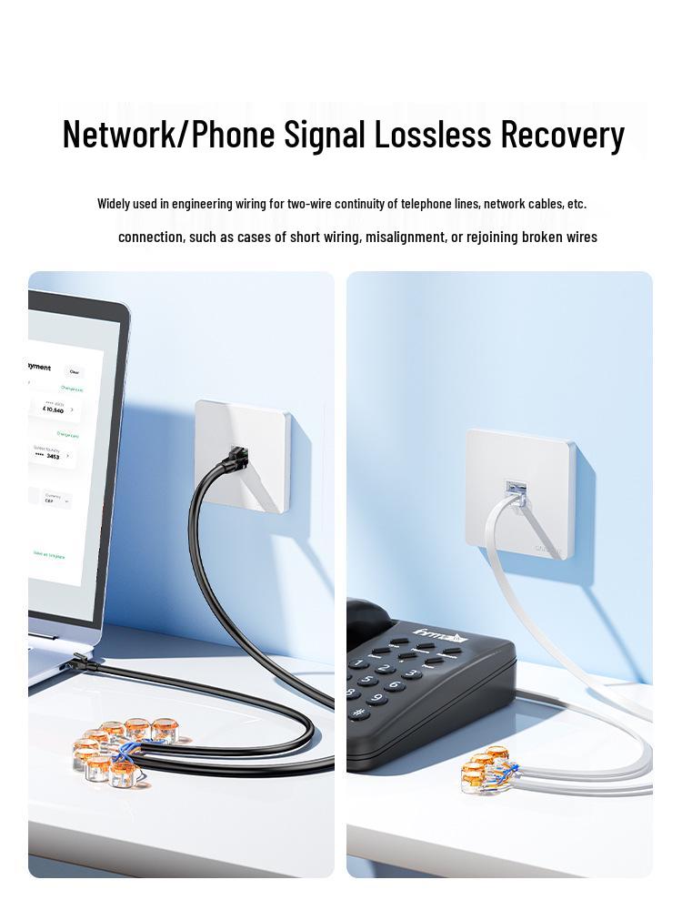 Pure Copper Push-in Network & Telephone Cable Connector