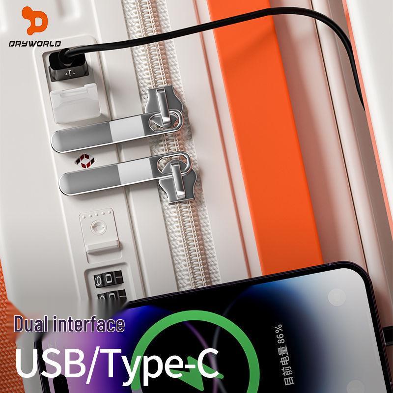 Front-Opening Wide Handle Multifunctional Student Travel Trolley with Universal Wheels