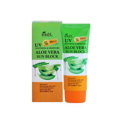 Ikel Soothing & Moisture Sunblock SPF50 PA+++ 70ml Aloe Vera / Crema Solare