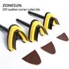 ZONESUN Kendin Yap Deri Köşe Kesici Kitleri Manuel Kemer Yuvarlak Kesim Zımba Kemer Yuvarlak Şekil Aletleri Köşe Yarıçapı 5/10/20mm Deri Yuvarlatma