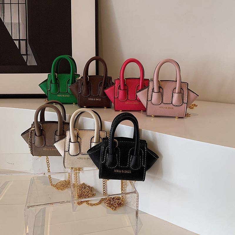 Stylish Mini Shoulder Bag For Kids With Chain Detail Available In Multiple Colors