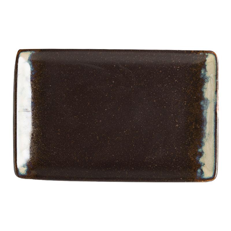 Japanische Sushi-Platte Kochen Rechteckige Streifenplatte Dim Sum Platte Kreative BBQ-Rippen Anrichte Restaurant Kuchenplatte