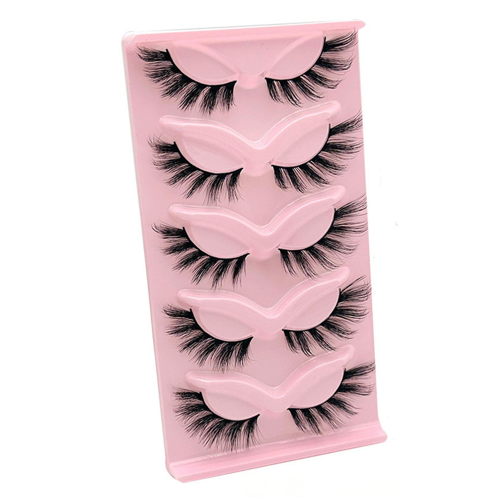 

Накладные ресницы «кошачий глаз», накладные ресницы «лисий глаз», накладные ресницы «норка», натуральный вид, пушистые объемные ресницы, 5 пар накладных ресниц