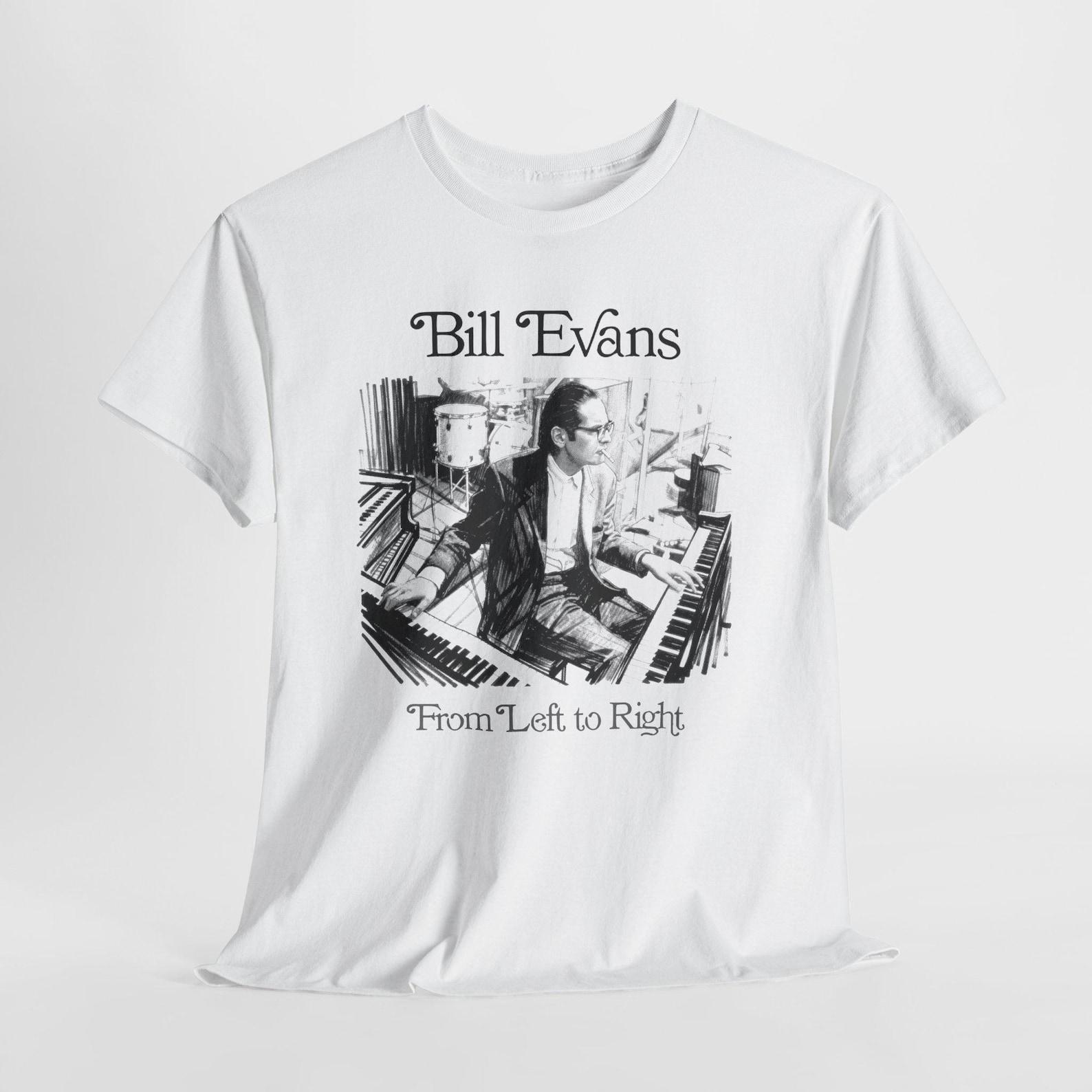 Bill Evans piano portrait T-Shirt | Jazz musician tee 2XL