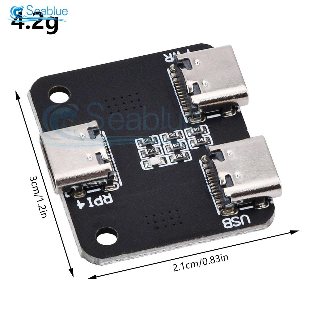 Type-c 3 Interfaces Power Splitter USB 1 to 2 Power Distribution Module For Raspberry Pi 4