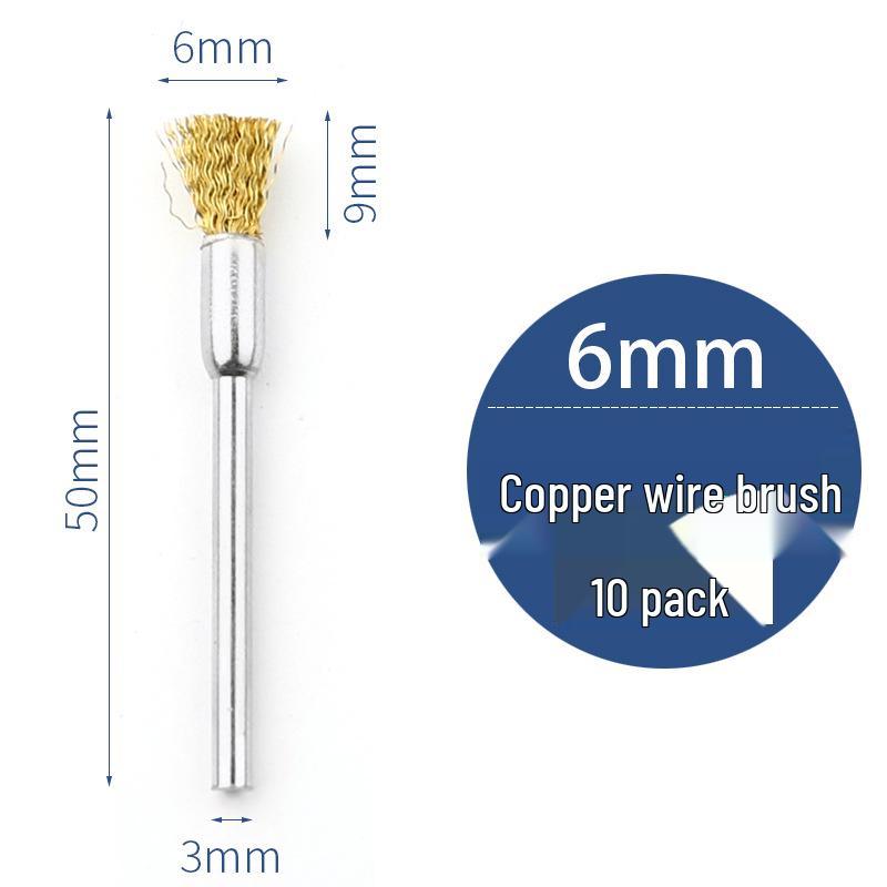 Steel Wire Brush Head for Electric Grinder – Copper Polishing & Walnut/Wood/Bodhi Cleaning Tool