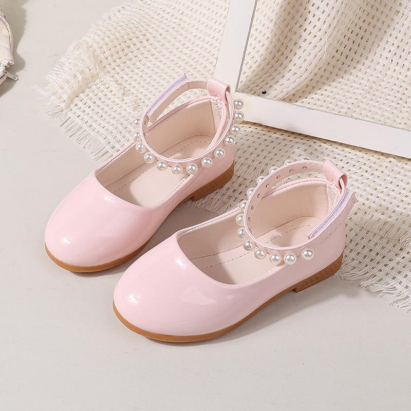 

New Girls Flat Shoes Spring Autumn Lolita Style Children s Fashion Mary Jane Shoes Glossy PU Kids Princess Leather Shoes 24