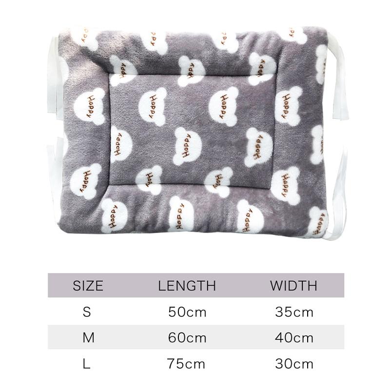 Washable Dog Bed Winter Thickened Dog Mat Pet Cat Soft Blanket Mat Home Mattress Warm Fluffy Mat Pet Supplies
