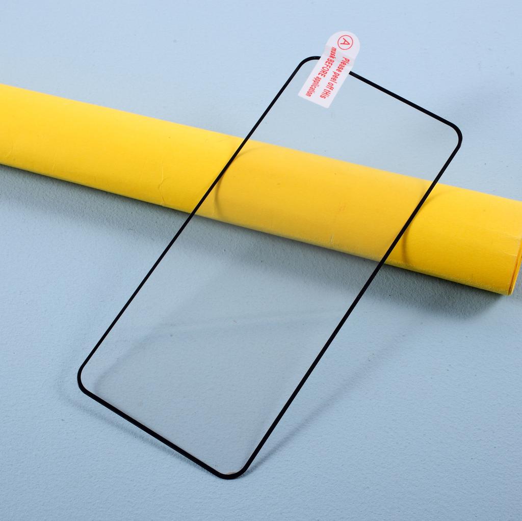 Full Coverage Screen Shield for Xiaomi Poco X3 Silk Printing Tempered Glass Protector (Full Glue)