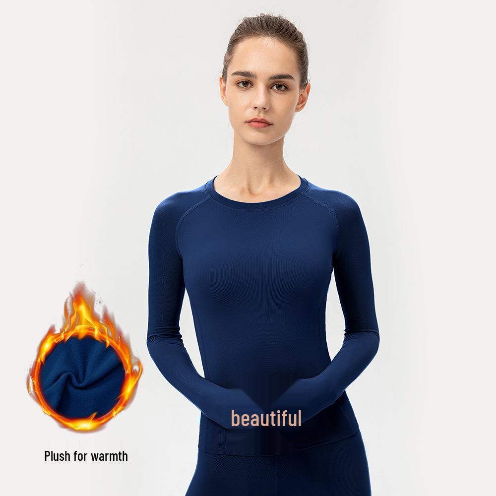 Women's Quick-Dry Velvet PRO Tight Fit Long Sleeve Running Shirt 5021