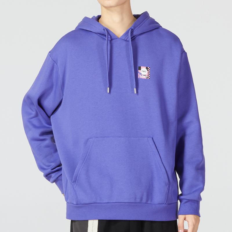Adidas Neo UV Essential Hoodie With Kangaroo Pocket And Logo Men Hoodie Purple HN4723