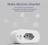 Sixwgh Tuya Zigbee Socket 16a Power Monitoring Timing Smart Plug Brazil Home Automation Adapter Work With Google Home Alexa