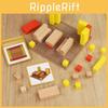 Wooden Puzzle Toy For Kids With Logic Geometric Building Blocks For Family Learning