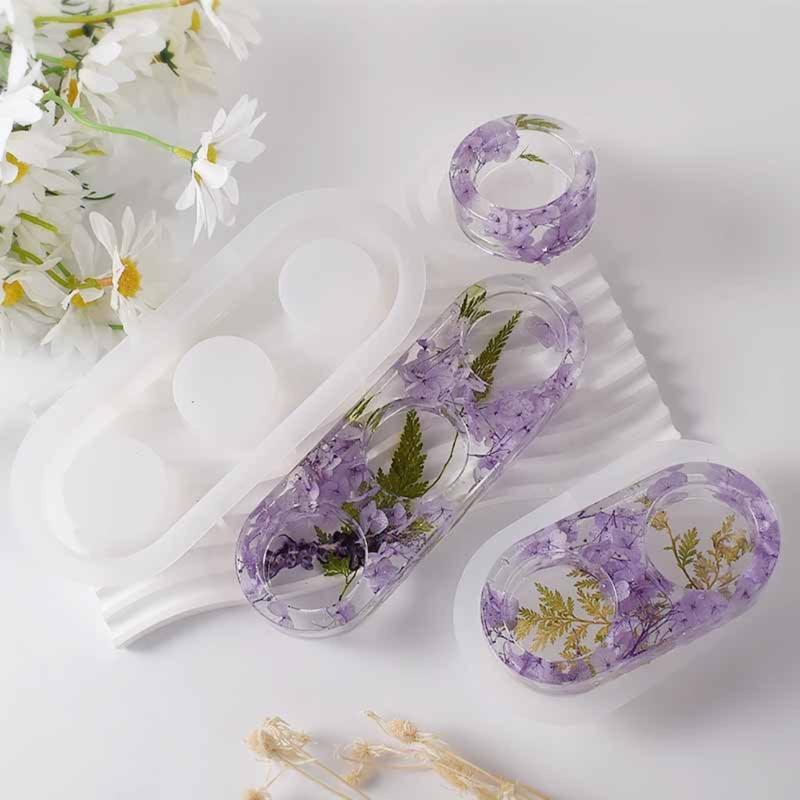 DIY Zylindrischer Kerzenständer Silikonform Zement Gips Kerzenhalter Form Duft Aromatherapie Dekoration Harzform