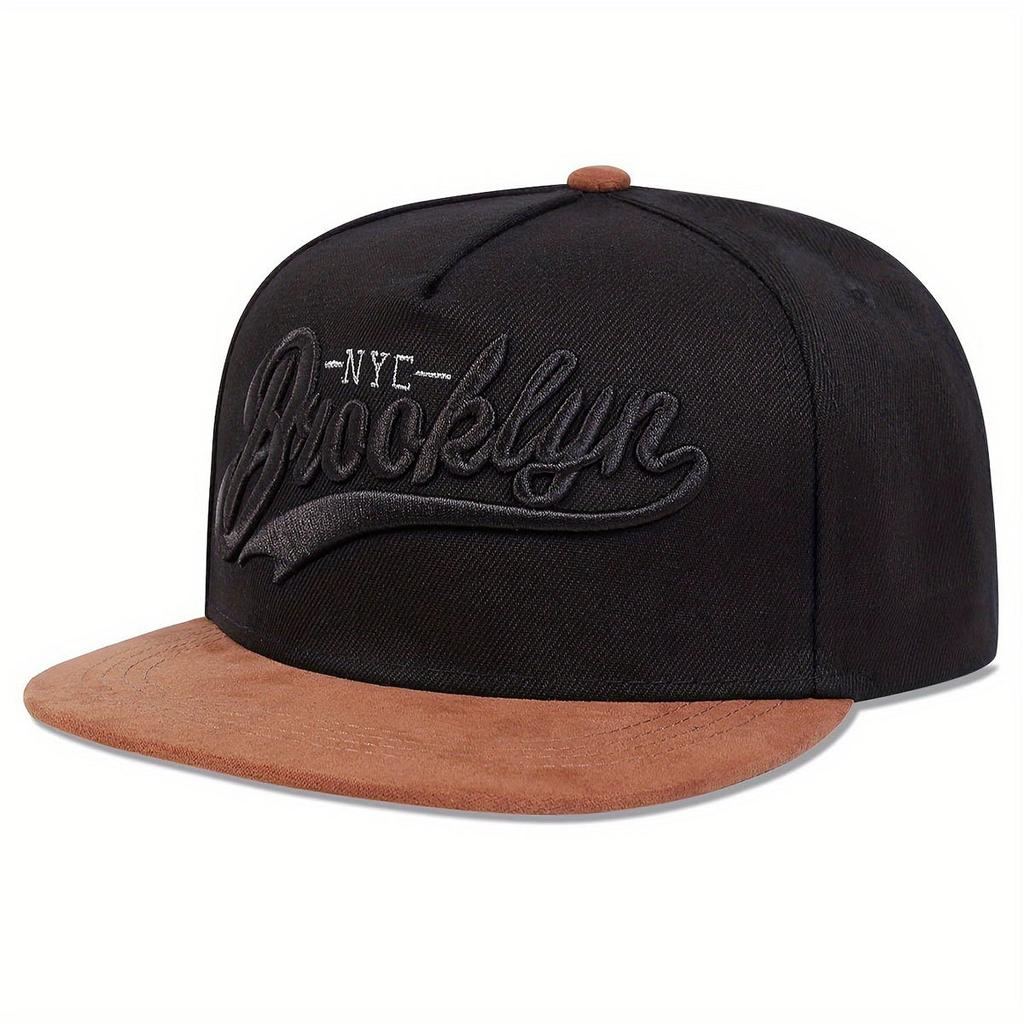 Embroidery Baseball Cap Three-dimensional Embroidery Cap Mesh Baseball Cap Sun Cap Mesh Cap Sports Flat Edge Cap