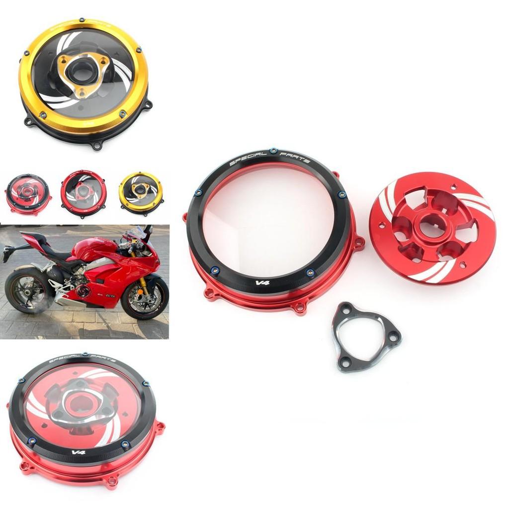 Custom Transparent Clutch Cover For Ducati Panigale V4 And V4s Enhanced Aesthetics