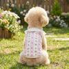 Cute Cartoon Print Lace Collar Dog Vest Thin Soft Summer Pet Clothes with D-Ring Breathable Cat Cooling Vest Daily Wear