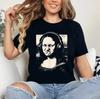 Mona Lisa Bass Face Funny Music Lovers DJs Producers T-Shirt
