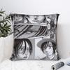Mikasa Ackerman Attack On Titan Pillowcase Soft Fabric Cushion Cover Decor  Pillow Case Cover Car Square 18"