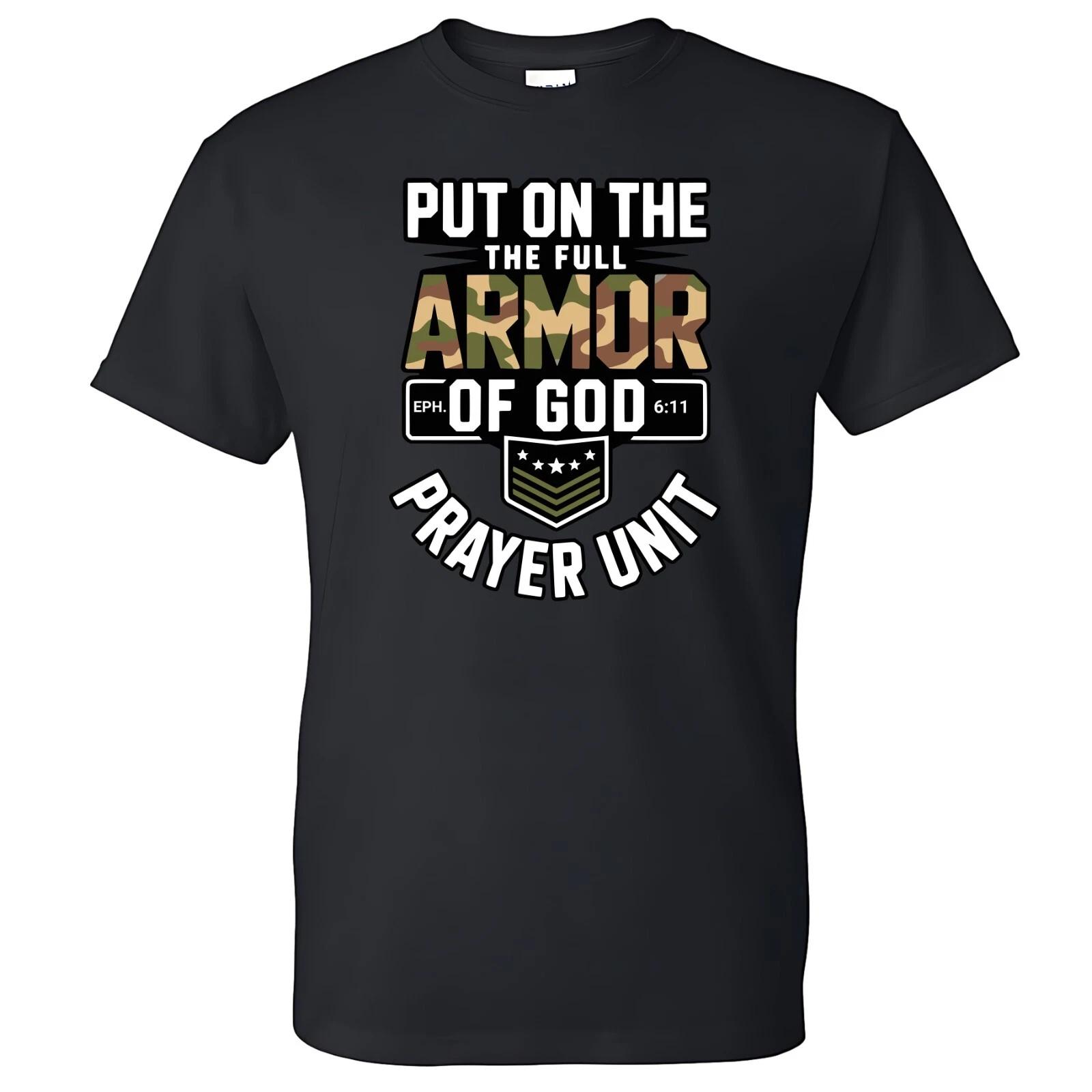 Put On The Full Armor of GOD Men s T-shirt Christian Jesus Christ Shirt S