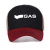 GAS Letter-Muster bedruckte Baseballkappe Herren Sommer Mode Lässig Sportkappen Atmungsaktiv verstellbar Trucker-Hüte Netzmütze