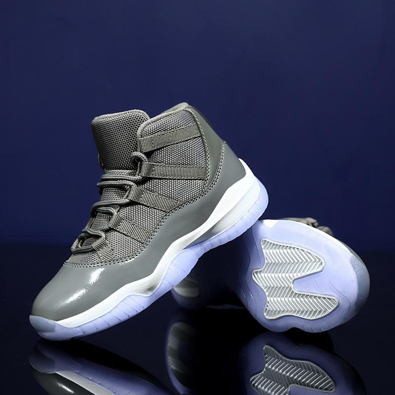 Boys' sports shoes 2025 spring and autumn new children's shoes non-slip aj boys basketball shoes medium and older children's running shoes