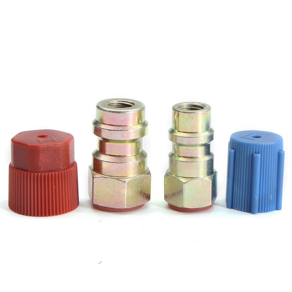 High Side 3//16/" R-12 to R-134A Steel Conversion Fittings 1 1 Low Side 1//4/"