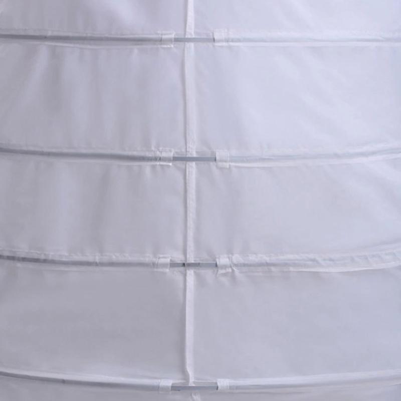 Crinoline Underskirt Petticoat Floor Length for Women Girls Bridal Dress Vintage Ball Gown White Hoop Skirt