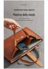 Waterproof Leather A4 Document Bag for Office & Business Storage
