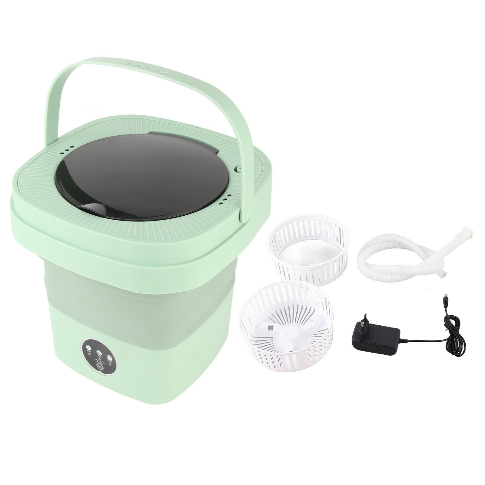 

Складная стиральная машина полностью автоматическая маленькая складная стиральная машина для нижнего белья для общежития зелёный