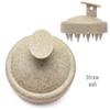 Eco-Friendly Wheat Straw Scalp Massager: Soft Rubber Shampoo Brush for Men & Women