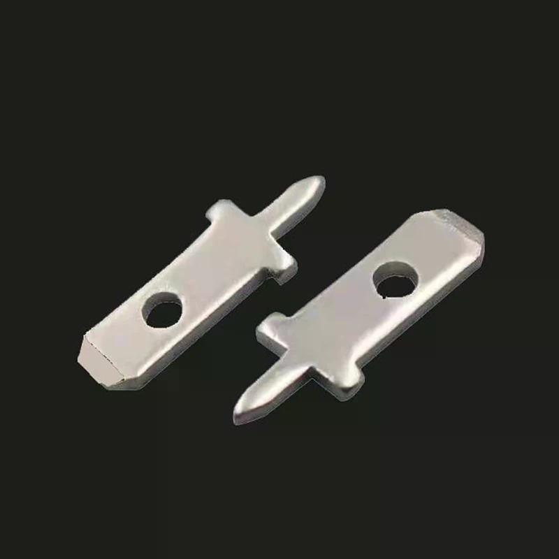 50pcs 2.8 Inserts Plug Spring Terminal PCB Solder Lug Thickness 0.8mm One Legs ,PCB Welding Sheet