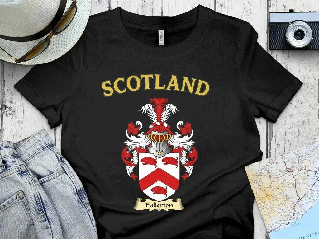 Fullerton Scotland Clan Coat Arms Scottish Heritage T-Shirt