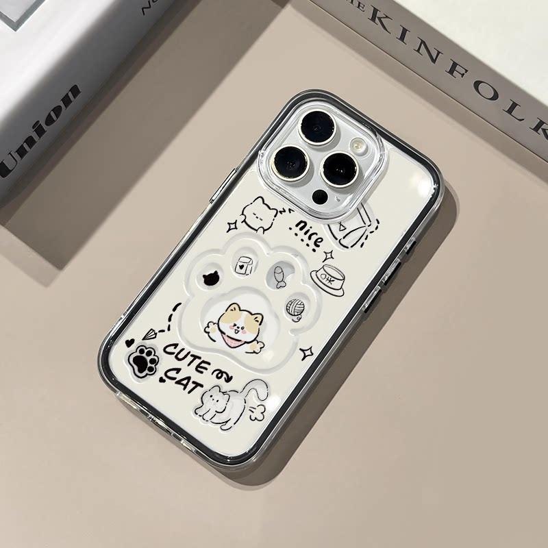 Niedliche Katzenpfote Weiche Klare Handyhülle Für Samsung Galaxy S26 Ultra Hülle S25 S23 FE S24 S22 Plus A57 A37 A55 A54 A36 A35 A15 Abdeckung