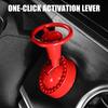 Metal 3D Steering Wheel Pattern Push Start Button Cover For Cars With 3 Color Option Universal Fit Easy Installation