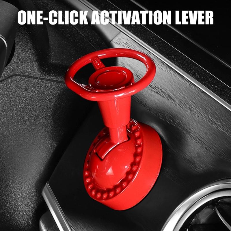 Metal 3D Steering Wheel Pattern Push Start Button Cover For Cars With 3 Color Option Universal Fit Easy Installation