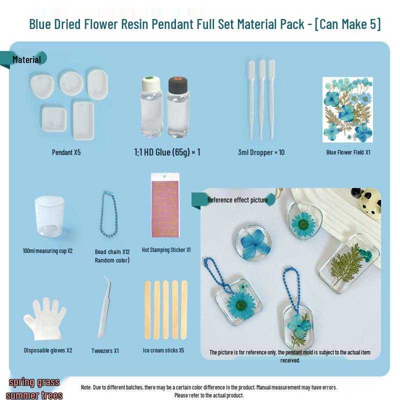 Handmade Crystal Epoxy Dried Flower Coaster DIY Kit for Kids - Back To School Gift