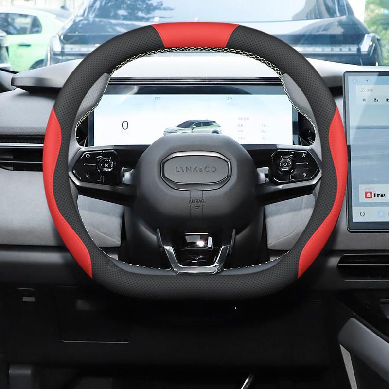 Lynk & Co 08 Steering Wheel Cover: Non-Slip, Odorless, No-Sew Grip for Interior Enhancement