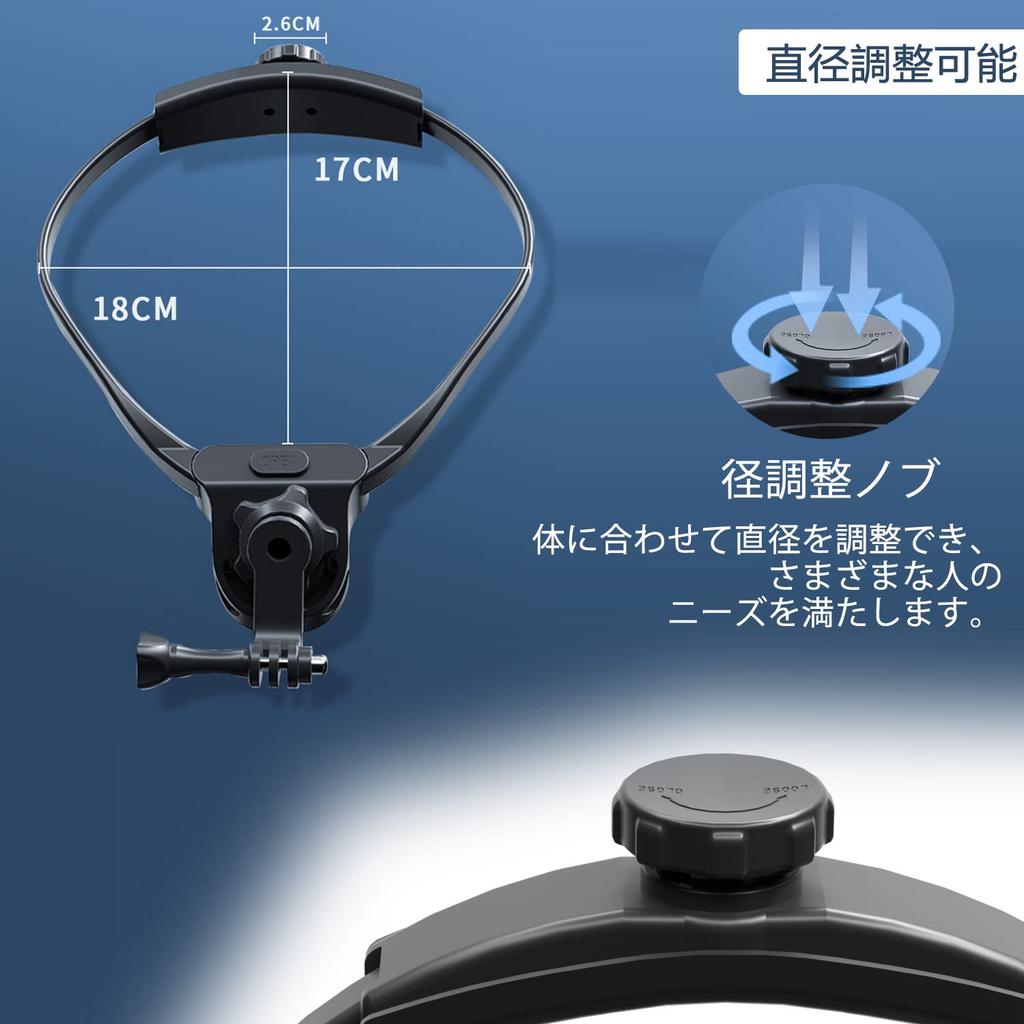 EaxanPic Action Camera Smartphone Necklace GoPro Neck Holder Mount for Compatible with GoPro HERO MAX Osmo and Smartphones Mount, GoPro,